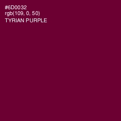 #6D0032 - Tyrian Purple Color Image